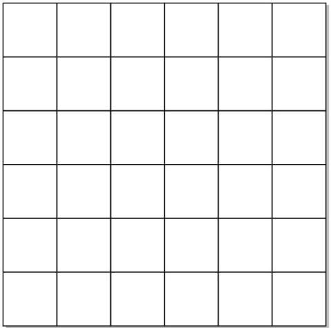 B01  Boş Mat  90*90  (6x6 36 Kare)